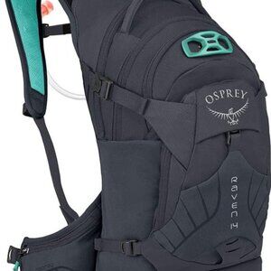 NWT Osprey Raven 14 Women's hiking/biking Pack with 2.5 L res Lilac Grey